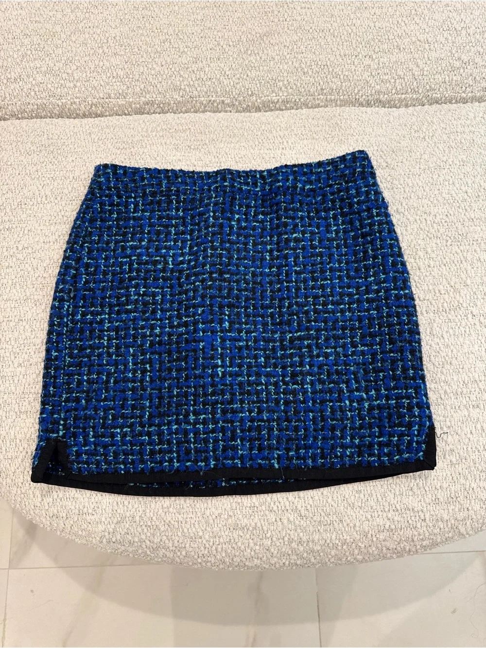 J. Crew Tweed Blue Women’s Skirt